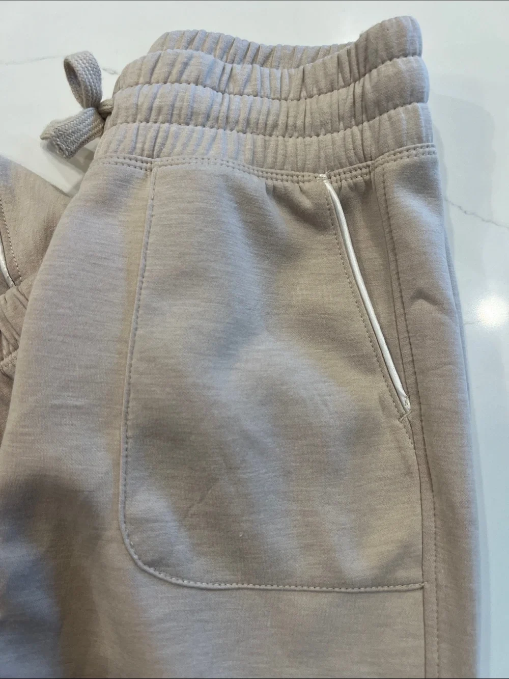 Yogalicious Kids Beige Cropped Hoodie & Jogger Set